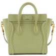 CELINE Leather Luggage Nano Shopper 2Way Bag Light Khaki 189243 on Sale