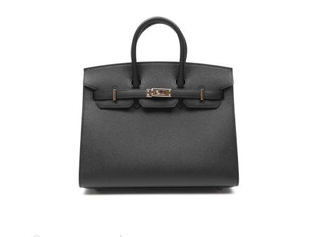 - DM Email To Purchase - Hermes Birkin 25 Sellier Black Noir 89 Epsom Palladium Hardware Discount