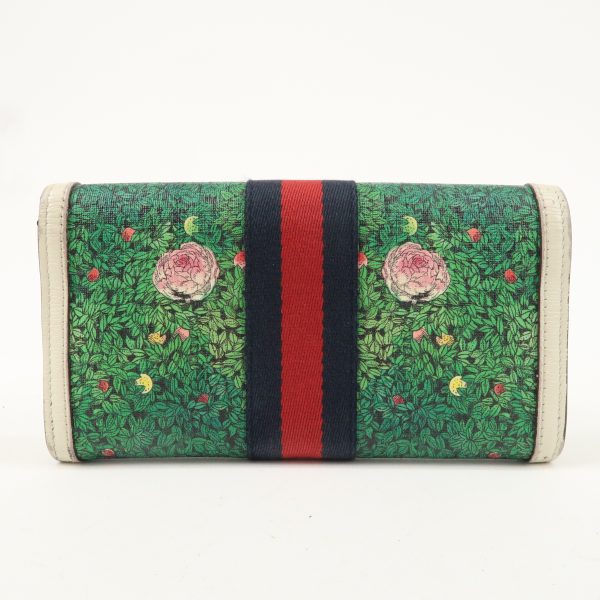 GUCCI Ophidia Sherry Yuko Higuchi PVC Leather Continental Wallet Online