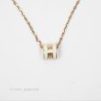 Hermès Mini Pop H Pendant Necklace Marron Glace Rose Gold Hardware Supply