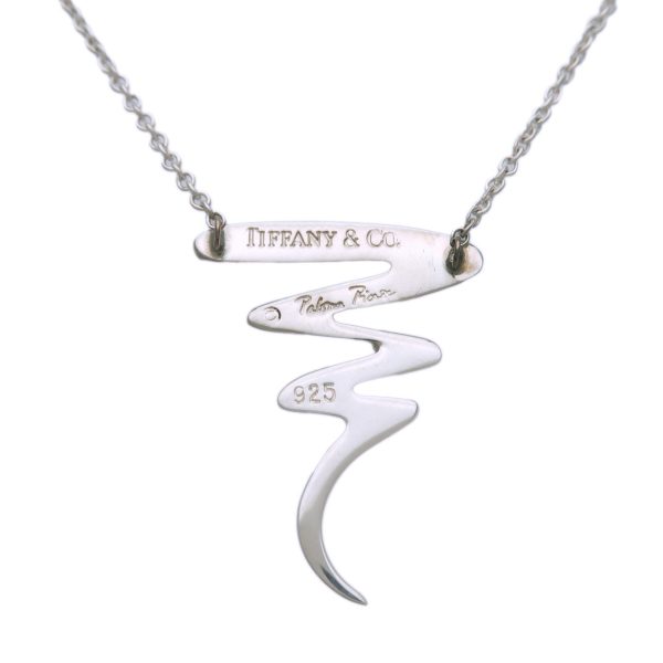 Tiffany&Co. Paloma Picasso Scribble Necklace SV925 Silver Sale