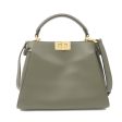 FENDI Peekaboo Iconic Essentially Leather 2Way Bag Khaki 8BN302 Online Hot Sale