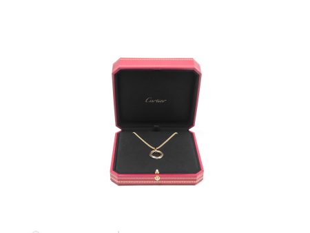 Cartier Trinity Necklace Diamond White Gold Yellow Gold Rose Gold Hot on Sale