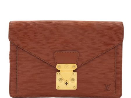 Louis Vuitton Epi Sellier Dragonne Clutch Bag Purse M52613 Hot on Sale