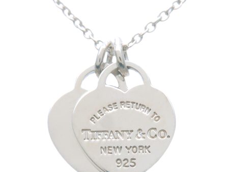 Tiffany&Co. Return to Tiffany Mini DoubleHeart Tag Necklace Silver Fashion