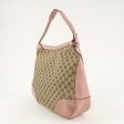 GUCCI GG Canvas Leather One Shoulder Bag Pink Beige 449244 Sale