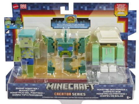 HJG79 MINECRAFT CREATOR SERIES EXPANSION PACK - SWAMP MONSTER & BUCKET HAT Online now