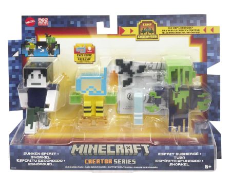 HJG79 MINECRAFT CREATOR SERIES EXPANSION PACK - SUNKEN SPIRIT & SNORKEL Online Sale